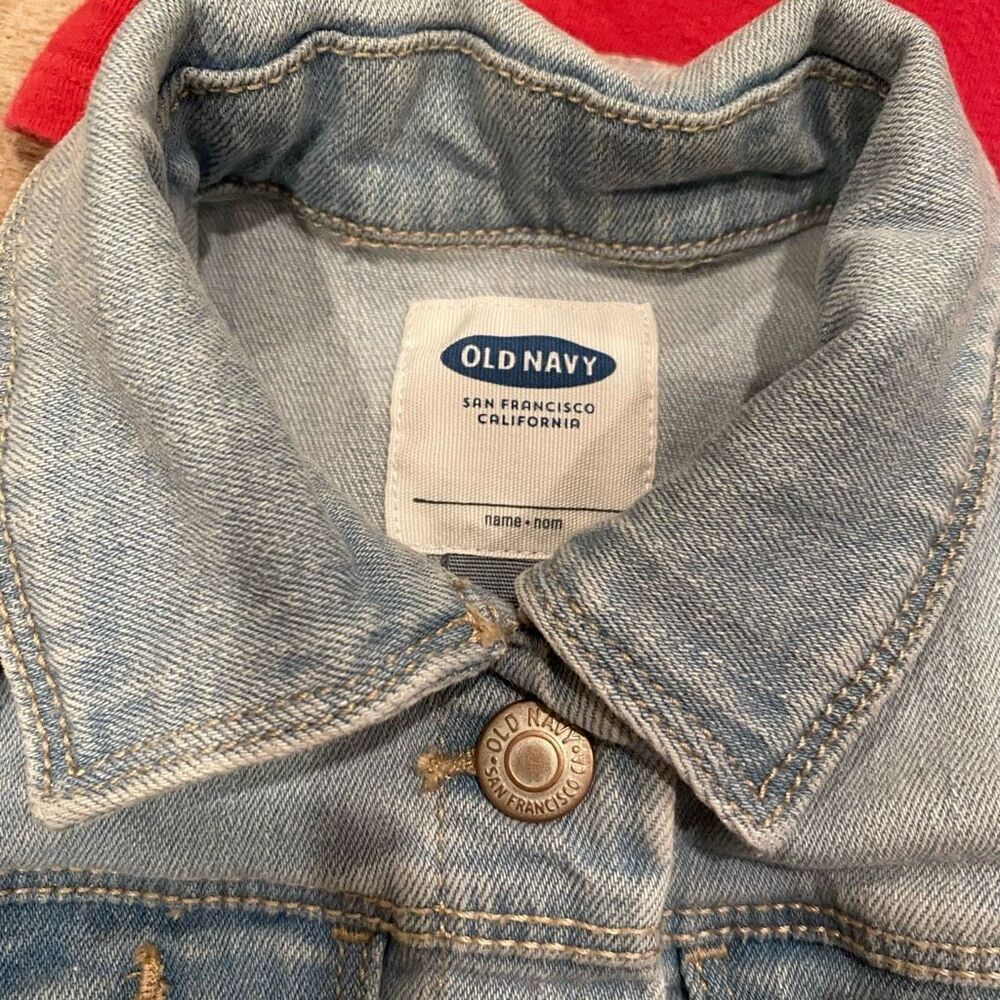 Old Navy Bundle Denim Vest Three Tops 18-24 Months - Picture 7 of 12